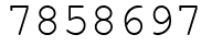 Число 7858697.