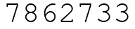 Число 7862733.