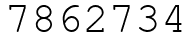 Число 7862734.