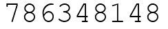 Число 786348148.