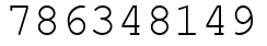 Число 786348149.