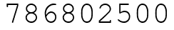 Число 786802500.