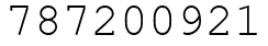 Число 787200921.
