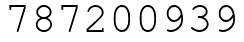 Число 787200939.