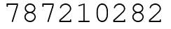 Число 787210282.