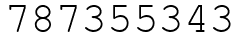 Число 787355343.