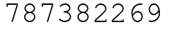Число 787382269.