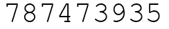 Число 787473935.
