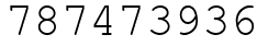 Число 787473936.