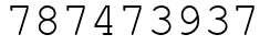 Число 787473937.