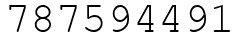 Число 787594491.