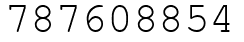 Число 787608854.