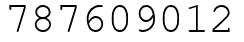 Число 787609012.