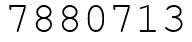 Число 7880713.