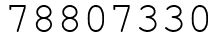 Число 78807330.