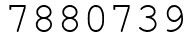 Число 7880739.