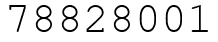 Число 78828001.