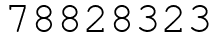 Число 78828323.