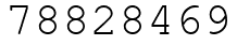 Число 78828469.