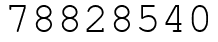 Число 78828540.