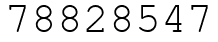Число 78828547.