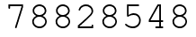 Число 78828548.
