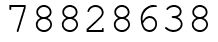 Число 78828638.