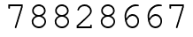 Число 78828667.