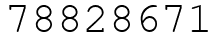Число 78828671.
