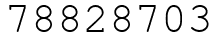 Число 78828703.