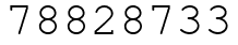 Число 78828733.