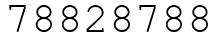 Число 78828788.