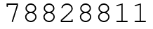 Число 78828811.