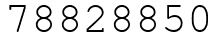 Число 78828850.