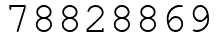Число 78828869.