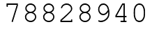 Число 78828940.