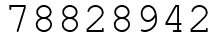Число 78828942.