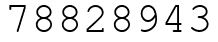 Число 78828943.