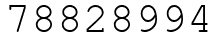 Число 78828994.