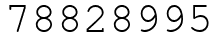 Число 78828995.