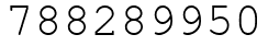 Число 788289950.