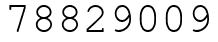Число 78829009.