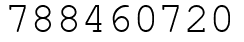 Число 788460720.