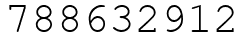 Число 788632912.