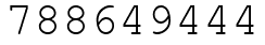 Число 788649444.
