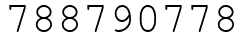 Число 788790778.