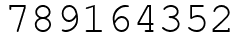 Число 789164352.