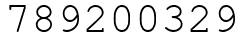 Число 789200329.
