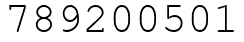Число 789200501.