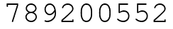 Число 789200552.
